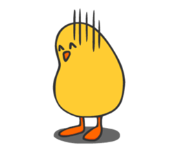 Chicken smiling sticker #1556349