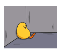 Chicken smiling sticker #1556351