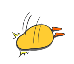 Chicken smiling sticker #1556353