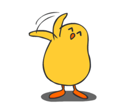 Chicken smiling sticker #1556354