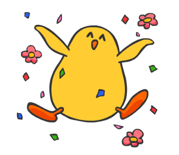 Chicken smiling sticker #1556355