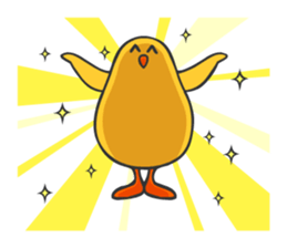 Chicken smiling sticker #1556356