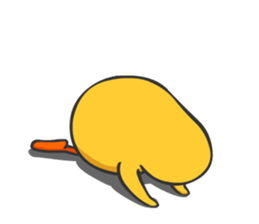 Chicken smiling sticker #1556365