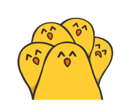 Chicken smiling sticker #1556366