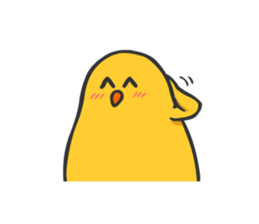 Chicken smiling sticker #1556367