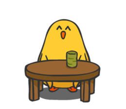 Chicken smiling sticker #1556372