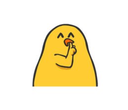 Chicken smiling sticker #1556375