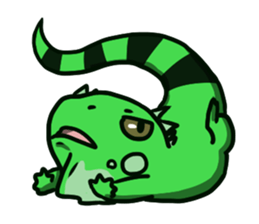 Bearded dragon and iguana sticker #1556502