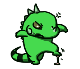 Bearded dragon and iguana sticker #1556506