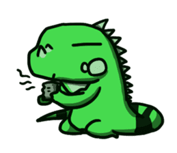 Bearded dragon and iguana sticker #1556507