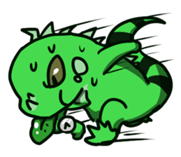 Bearded dragon and iguana sticker #1556510