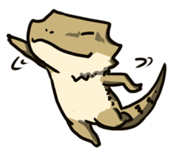 Bearded dragon and iguana sticker #1556511
