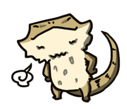 Bearded dragon and iguana sticker #1556512