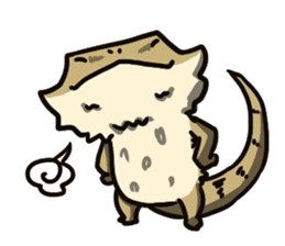 Bearded dragon and iguana sticker #1556512