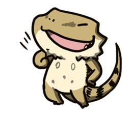 Bearded dragon and iguana sticker #1556513