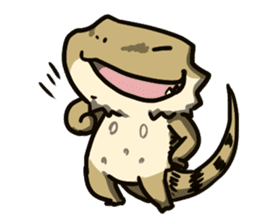 Bearded dragon and iguana sticker #1556513