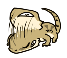 Bearded dragon and iguana sticker #1556514