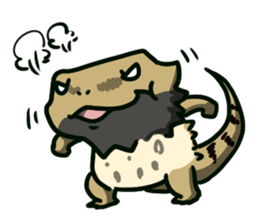 Bearded dragon and iguana sticker #1556516