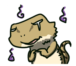 Bearded dragon and iguana sticker #1556518