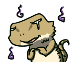 Bearded dragon and iguana sticker #1556518