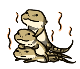 Bearded dragon and iguana sticker #1556520