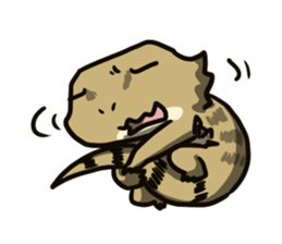 Bearded dragon and iguana sticker #1556522