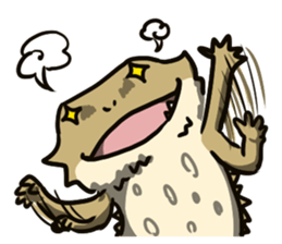 Bearded dragon and iguana sticker #1556523