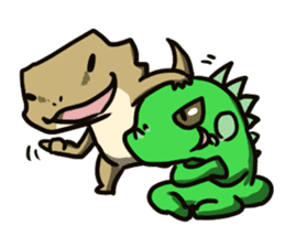 Bearded dragon and iguana sticker #1556526