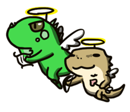 Bearded dragon and iguana sticker #1556528