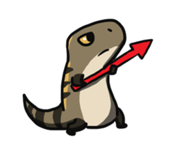 Bearded dragon and iguana sticker #1556532