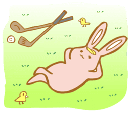 Golf Life of the rabbit sticker #1556800