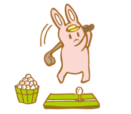 Golf Life of the rabbit sticker #1556811