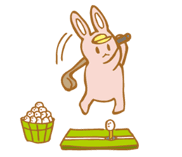 Golf Life of the rabbit sticker #1556811