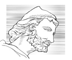 a plaster plaster figure sticker #1557401