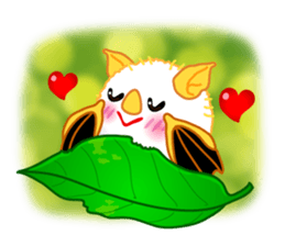 Lovely Honduran White Bat sticker #1558344