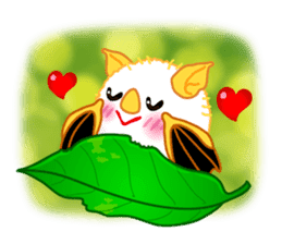 Lovely Honduran White Bat sticker #1558344