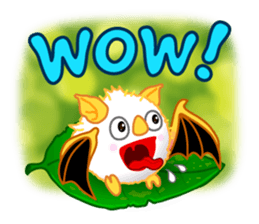 Lovely Honduran White Bat sticker #1558351