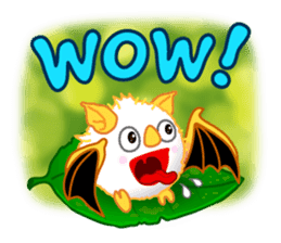 Lovely Honduran White Bat sticker #1558351