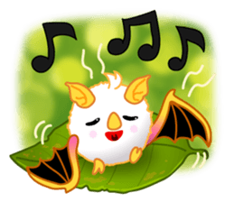 Lovely Honduran White Bat sticker #1558366