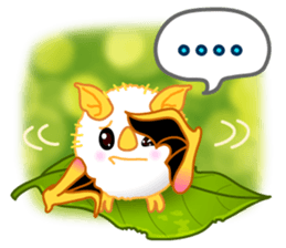 Lovely Honduran White Bat sticker #1558374