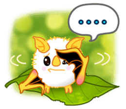 Lovely Honduran White Bat sticker #1558374