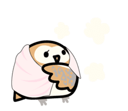 Snowy Owl and Barn Owl 2 sticker #1558741