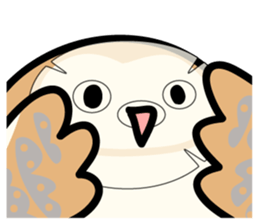 Snowy Owl and Barn Owl 2 sticker #1558745