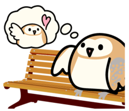 Snowy Owl and Barn Owl 2 sticker #1558748