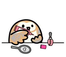 Snowy Owl and Barn Owl 2 sticker #1558750