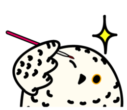 Snowy Owl and Barn Owl 2 sticker #1558754