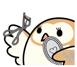 Snowy Owl and Barn Owl 2 sticker #1558755