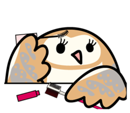 Snowy Owl and Barn Owl 2 sticker #1558756