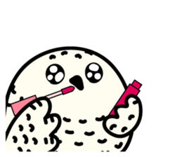 Snowy Owl and Barn Owl 2 sticker #1558757