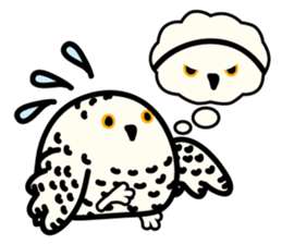 Snowy Owl and Barn Owl 2 sticker #1558772